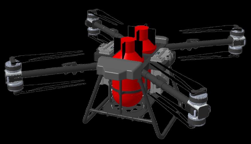 Image of Vehicle-mounted UAV Fire System UAV